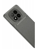 Newface Xiaomi Redmi Note 14 Pro Plus Kılıf Auto Focus Karbon Kapak - Gri