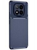 Newface Xiaomi Redmi Note 14 Pro Plus Kılıf Auto Focus Karbon Kapak - Lacivert