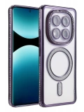 Newface Xiaomi Redmi Note 15 4G Joke Simli Magneticsafe Kılıf - Derin Mor