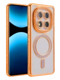 Newface Xiaomi Redmi Note 15 Pro Plus 5G Joke Simli Magneticsafe Kılıf - Turuncu