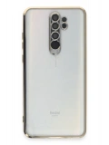 Newface Xiaomi Redmi Note 8 Pro Kılıf Razer Lensli Silikon - Gold