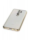 Newface Xiaomi Redmi Note 8 Pro Kılıf Razer Lensli Silikon - Gold