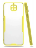 Newface Xiaomi Redmi Note 9 Kılıf Platin Silikon - Sarı