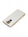 Newface Xiaomi Redmi Note 9 Kılıf Volet Silikon - Beyaz