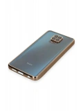 Newface Xiaomi Redmi Note 9 Pro Kılıf Razer Lensli Silikon - Gold