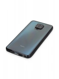 Newface Xiaomi Redmi Note 9 Pro Kılıf Razer Lensli Silikon - Siyah