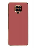 Newface Xiaomi Redmi Note 9 Pro Kılıf Volet Silikon - Kırmızı