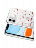 Onegif Apple iPhone 11 Misk Simli Magsafe Kapak - Desen 5