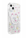 Onegif Apple iPhone 14 Misk Simli Magsafe Kapak - Desen 4