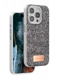 Onegif Apple iPhone 14 Pro Bright Simli Kapak - Gümüş