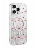 Onegif Apple iPhone 14 Pro Max Misk Simli Magsafe Kapak - Desen 5