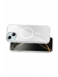 Onegif Apple iPhone 14 Sora Simli Magsafe Kapak - Beyaz