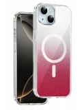 Onegif Apple iPhone 14 Sora Simli Magsafe Kapak - Kırmızı