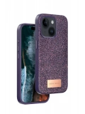Onegif Apple iPhone 15 Bright Simli Kapak - Derin Mor