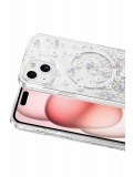 Onegif Apple iPhone 15 Misk Simli Magsafe Kapak - Desen 2