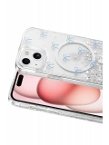 Onegif Apple iPhone 15 Misk Simli Magsafe Kapak - Desen 3
