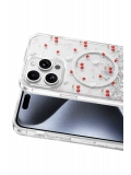 Onegif Apple iPhone 15 Pro Max Misk Simli Magsafe Kapak - Desen 5