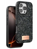 Onegif Apple iPhone 16 Pro Bright Simli Kapak - Siyah