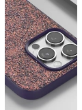 Onegif Apple iPhone 16 Pro Max Bright Simli Kapak - Gümüş