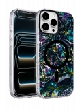 Onegif Apple iPhone 16 Pro Max Mila Dalgalı Magsafe Kapak - Lacivert