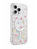 Onegif Apple iPhone 16 Pro Max Misk Simli Magsafe Kapak - Desen 4