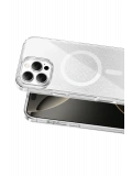 Onegif Apple iPhone 16 Pro Max Sora Simli Magsafe Kapak - Beyaz