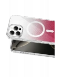 Onegif Apple iPhone 16 Pro Max Sora Simli Magsafe Kapak - Kırmızı