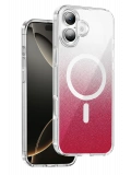 Onegif Apple iPhone 16 Sora Simli Magsafe Kapak - Kırmızı