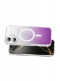Onegif Apple iPhone 16 Sora Simli Magsafe Kapak - Mor