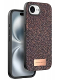 Onegif Apple iPhone 16E Bright Simli Kapak - Derin Mor
