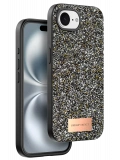 Onegif Apple iPhone 16E Bright Simli Kapak - Gümüş