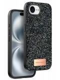 Onegif Apple iPhone 16E Bright Simli Kapak - Siyah