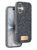 Onegif Apple iPhone 17 Bright Simli Kapak - Gümüş