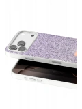Onegif Apple iPhone 17 Pro Bright Simli Kapak - Lila
