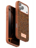 Onegif Apple iPhone 17 Pro Bright Simli Kapak - Turuncu