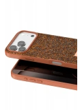 Onegif Apple iPhone 17 Pro Bright Simli Kapak - Turuncu