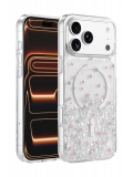Onegif Apple iPhone 17 Pro Max Misk Simli Magsafe Kapak - Desen 1