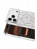Onegif Apple iPhone 17 Pro Max Misk Simli Magsafe Kapak - Desen 2