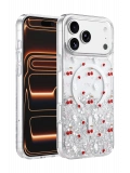 Onegif Apple iPhone 17 Pro Max Misk Simli Magsafe Kapak - Desen 5