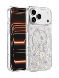 Onegif Apple iPhone 17 Pro Misk Simli Magsafe Kapak - Desen 2