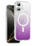 Onegif Apple iPhone 17 Sora Simli Magsafe Kapak - Mor