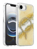 Onegif Apple iPhone 17E Lotus Simli Magsafe Kapak - Gümüş