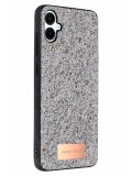 Onegif Samsung Galaxy A06 Bright Simli Kapak - Gümüş