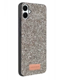 Onegif Samsung Galaxy A07 4G Bright Simli Kapak - Gümüş