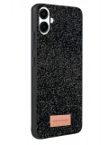 Onegif Samsung Galaxy A07 4G Bright Simli Kapak - Siyah