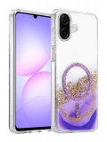 Onegif Samsung Galaxy A07 4G Lotus Simli Magsafe Kapak - Mor