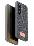Onegif Samsung Galaxy A17 5G Bright Simli Kapak - Gümüş