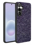 Onegif Samsung Galaxy A37 5G Bright Simli Kapak - Derin Mor