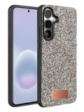 Onegif Samsung Galaxy A37 5G Bright Simli Kapak - Gümüş
