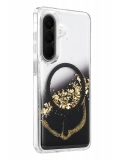 Onegif Samsung Galaxy A56 Lotus Simli Magsafe Kapak - Siyah